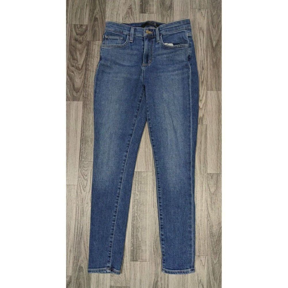 Joe's Womens Size 25 Flawless The Icon Mid Rise Skinny Cropped Denim Blue Jeans